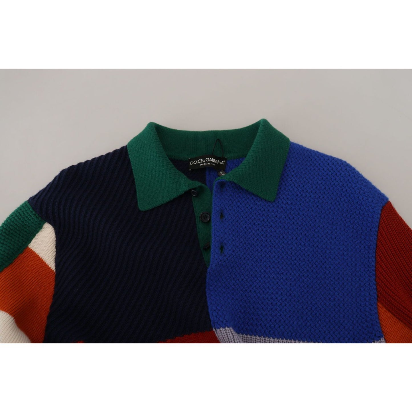 Dolce & Gabbana Multicolor Stripes Wool Pullover Sweater TSH83600 - 48