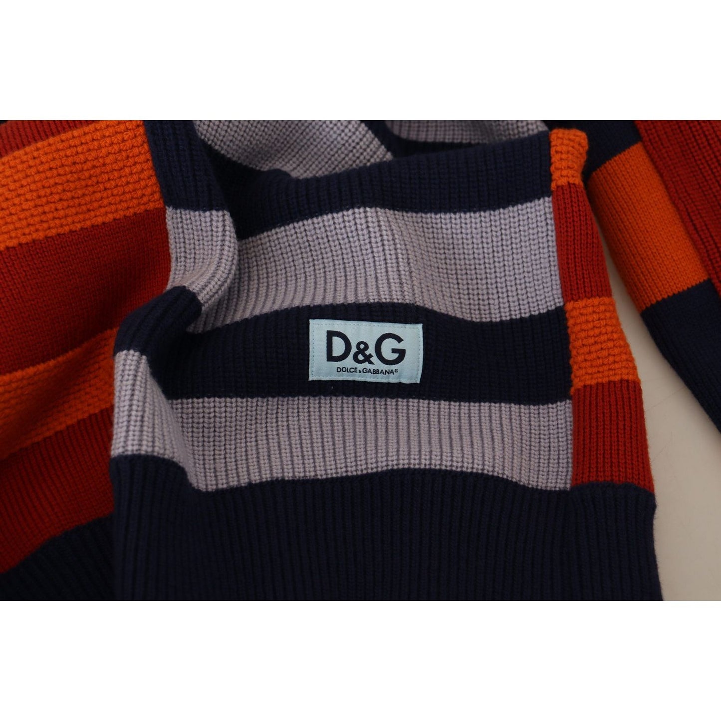Dolce & Gabbana Multicolor Stripes Wool Pullover Sweater TSH83600 - 48
