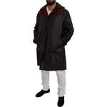 Dolce & Gabbana Black Trench Hooded Parka Cotton Jacket JKT3551- 44