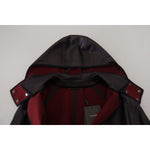 Dolce & Gabbana Black Trench Hooded Parka Cotton Jacket JKT3551- 44