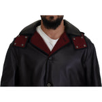Dolce & Gabbana Black Trench Hooded Parka Cotton Jacket JKT3551- 44