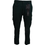 Dolce & Gabbana Elegant Green Slim Fit Cargo Jeans Dolce & Gabbana Black