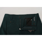 Dolce & Gabbana Elegant Green Slim Fit Cargo Jeans Dolce & Gabbana Black
