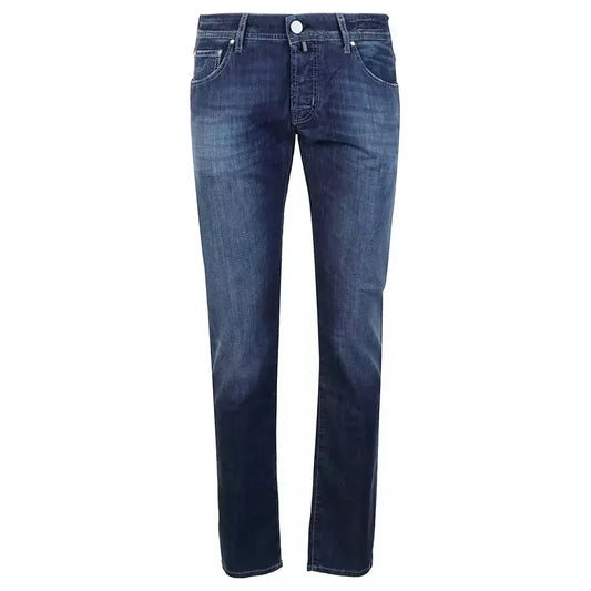 Jacob Cohen Elegant Light Blue Stretch Jeans Jacob Cohen Dark Slate Gray
