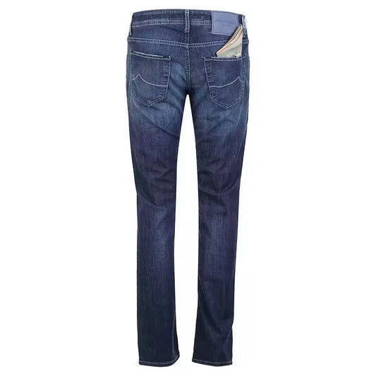 Jacob Cohen Elegant Light Blue Stretch Jeans Jacob Cohen Dark Slate Gray