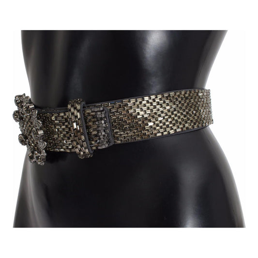 Dolce & Gabbana Swarovski Crystal Sequined Waist Belt Dolce & Gabbana Black