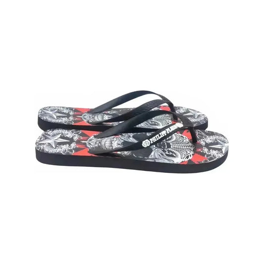 Philipp Plein Multicolor Polyester Women Sandal Philipp Plein Dark Slate Gray