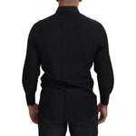 Dolce & Gabbana Black GOLD Cotton Collared Long Sleeve Shirt TSH83806-41
