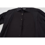 Dolce & Gabbana Black GOLD Cotton Collared Long Sleeve Shirt TSH83806-41