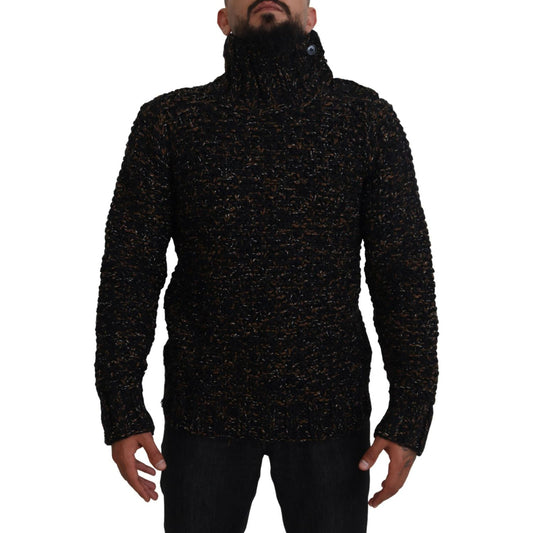 Dolce & Gabbana Elegant Turtleneck Sweater in Luxurious Wool Blend Dolce & Gabbana Black