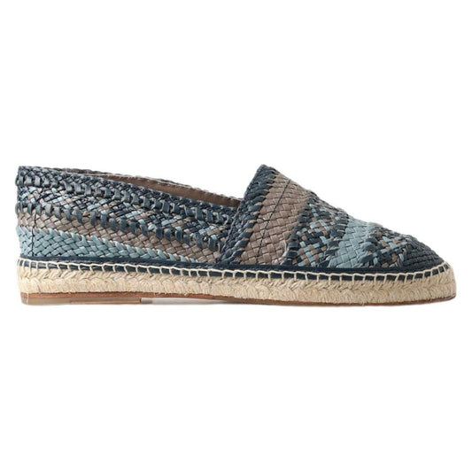 Dolce & Gabbana Sumptuous Woven Leather Espadrilles Dolce & Gabbana Dim Gray