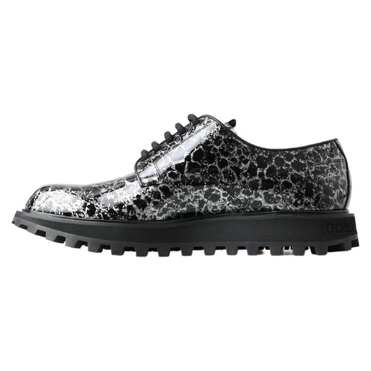 Dolce & Gabbana Sophisticated Two-Tone Derby Shoes Dolce & Gabbana Dark Slate Gray