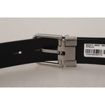 Dolce & Gabbana Black Casual Calf Leather Logo Metal Buckle Belt BEL8568-85