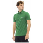 Baldinini Trend Green Cotton Men Polo BA-23744-3XL