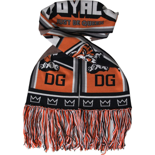 Dolce & Gabbana Exquisite Multicolor Wool-Cashmere Scarf Dolce & Gabbana Dark Slate Gray
