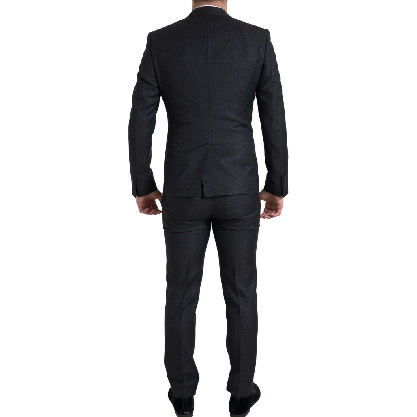 Dolce & Gabbana Black 3 Piece Single Breasted MARTINI Suit