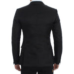 Dolce & Gabbana Elegant Black Silk Blend Two-Button Blazer Dolce & Gabbana Black
