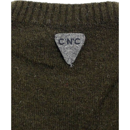 Costume National Brown striped crewneck sweater