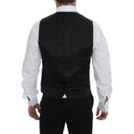 Dolce & Gabbana Elegant Gray Wool Formal Dress Vest Dolce & Gabbana Black