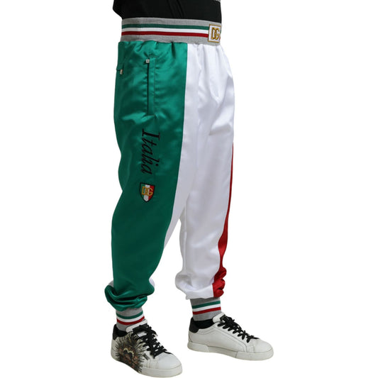Dolce & Gabbana Italian Stripe Jogger Trousers Dolce & Gabbana Gray