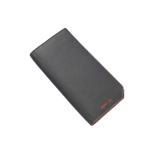 Cerruti 1881 Blue Calfskin Men Wallet Cerruti 1881 Dim Gray
