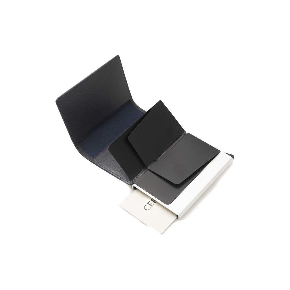 Cerruti 1881 Blue Calfskin Men Wallet