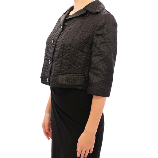 Dolce & Gabbana Elegant Black Bolero Shrug Jacket Dolce & Gabbana Dark Slate Gray