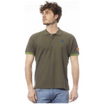 Invicta Green Cotton Men Polo Shirt IN-24066-S