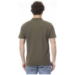 Invicta Green Cotton Men Polo Shirt IN-24055-S