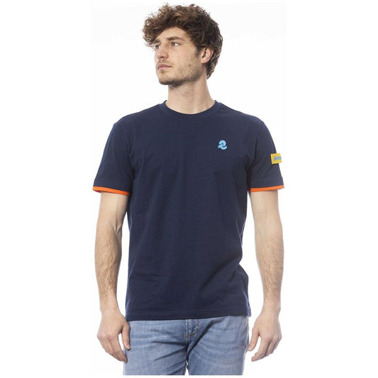 Invicta Blue Cotton Men T-Shirt Invicta Dark Slate Gray