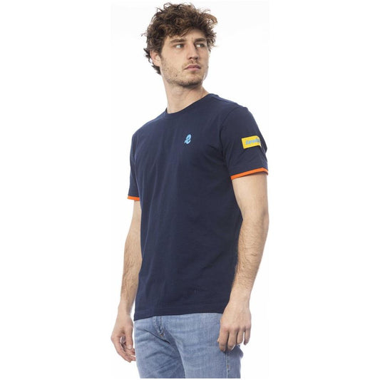 Invicta Blue Cotton Men T-Shirt Invicta Dark Slate Gray