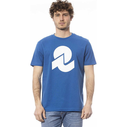 Invicta Blue Cotton Men T-Shirt Invicta Steel Blue