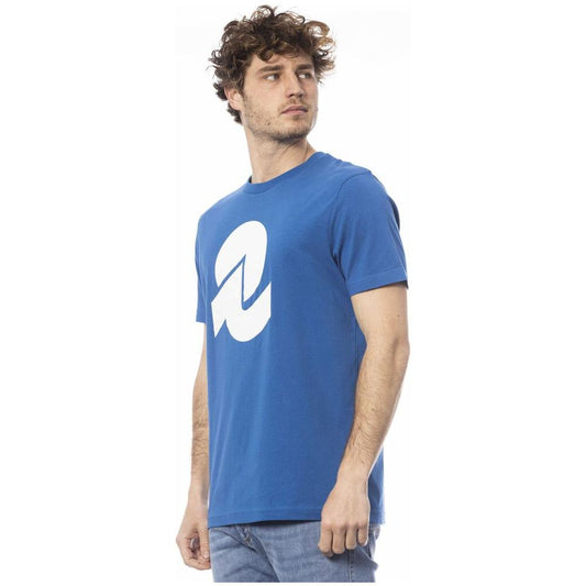 Invicta Blue Cotton Men T-Shirt Invicta Steel Blue