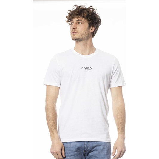 Ungaro Sport White Cotton Men T-Shirt Ungaro Sport Antique White