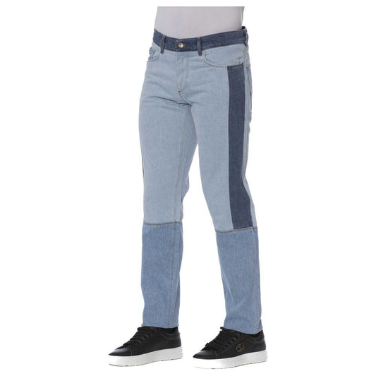 Trussardi Jeans Blue Cotton Men Jeans Trussardi Jeans Light Slate Gray