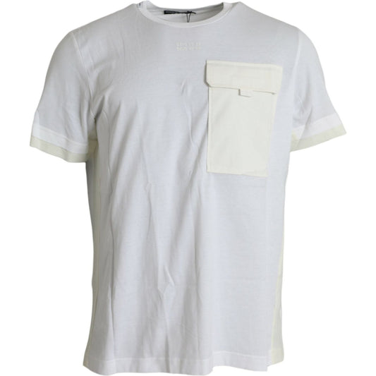 Dolce & Gabbana Elegant White Crew Neck Cotton Tee Dolce & Gabbana Light Gray