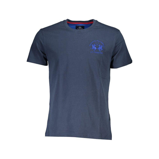 La Martina Elegant Short Sleeve Crew Neck T-Shirt La Martina Dark Slate Gray