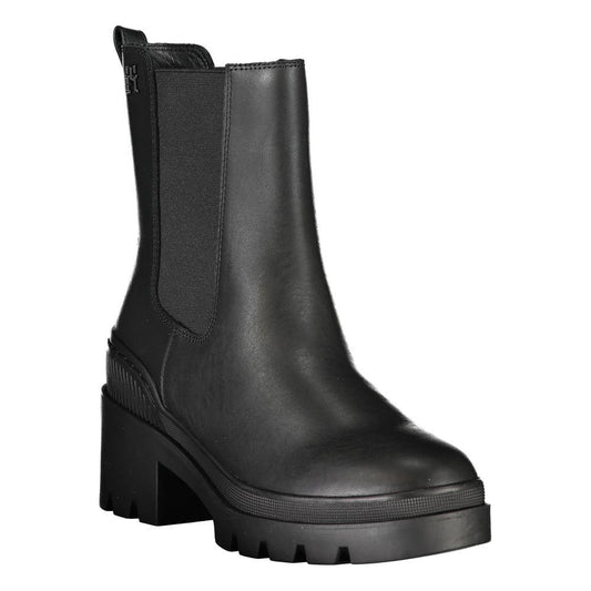 Tommy Hilfiger Chic Side Elastic Ankle Boots with Logo Detail Tommy Hilfiger Dark Slate Gray