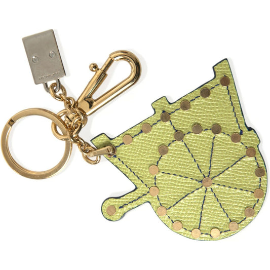 Dolce & Gabbana Multicolor Cellulose Designer Keychain Dolce & Gabbana Dark Khaki