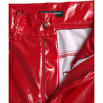 Dolce & Gabbana Shiny Red High Waist Skinny Pants PAN75094-40