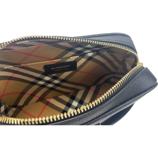 Burberry Small Leather Camera Crossbody TB Logo Bag Burberry Dark Olive Green