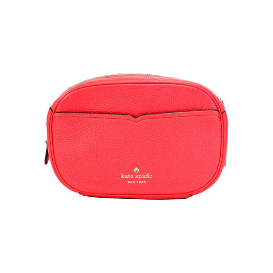 Kate Spade Kourtney Small Stoplight Pebble Leather Camera Bag Crossbody Handbag Kate Spade Tomato