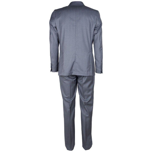 Made in Italy Gray Wool Men's Suit Made in Italy Dim Gray