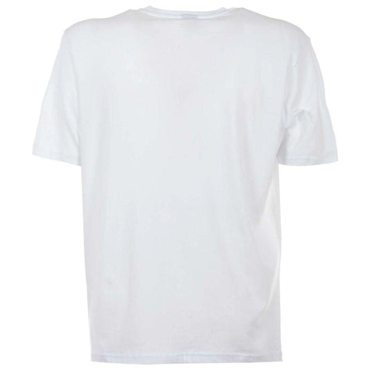 North Sails Elegant White Cotton Tee with Bold Blue Logo North Sails Lavender