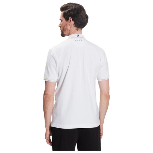 La Martina Elegant Cotton-Blend Polo with Glitter Accent La Martina Black