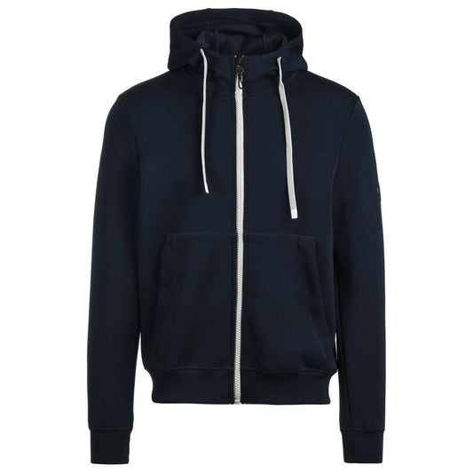 People Of Shibuya Sleek Blue Technical Fabric Hoodie People Of Shibuya Black