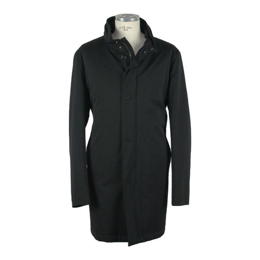 Made in Italy Black Wool Men's Jacket Made in Italy Dark Slate Gray