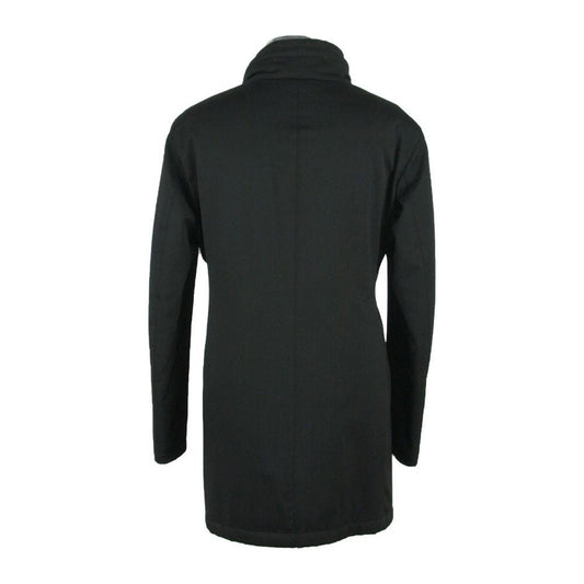 Made in Italy Black Wool Men's Jacket Made in Italy Dark Slate Gray