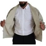 Dsquared² Off White Black Splash Print Casual Denim Jacket JKT3537-48