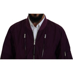 Dsquared² Purple Polyester Full Zipper Bomber Jacket JKT3540-48